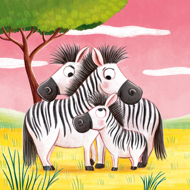 Familie Zebra