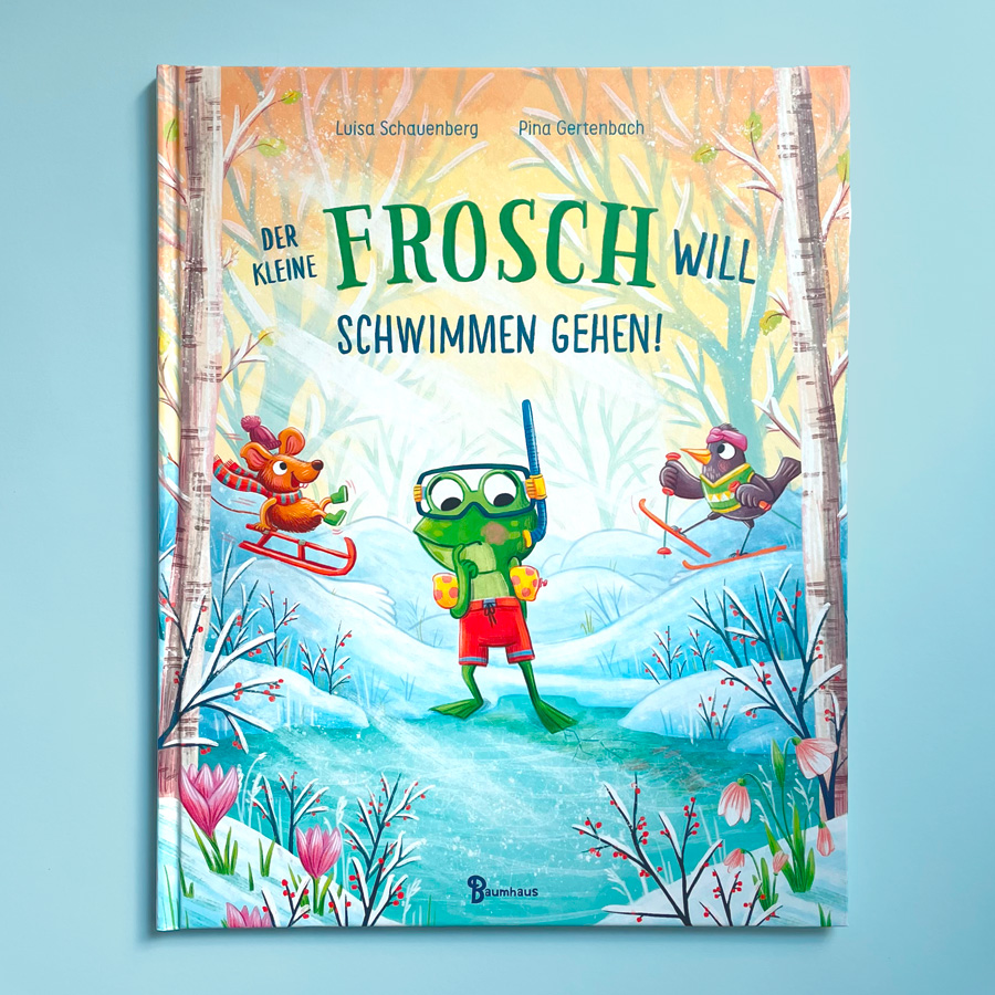 Der kleine Frosch will schwimmen gehen